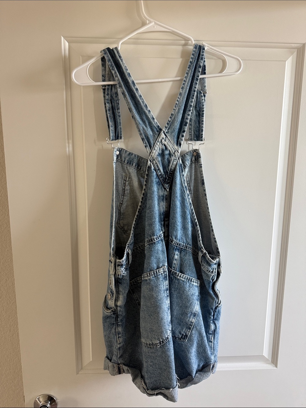 Free People Light Blue Denim Kids Overalls - Picture 3 of 3